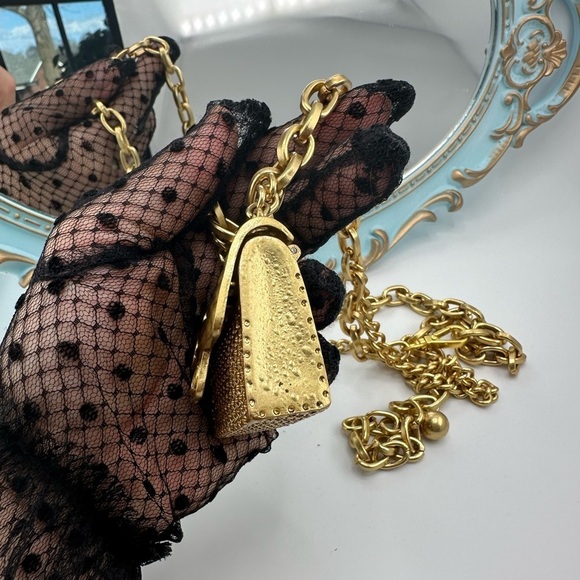 Anthropologie Mini Double Chain Charm Belt/Bag - Picture 17 of 17